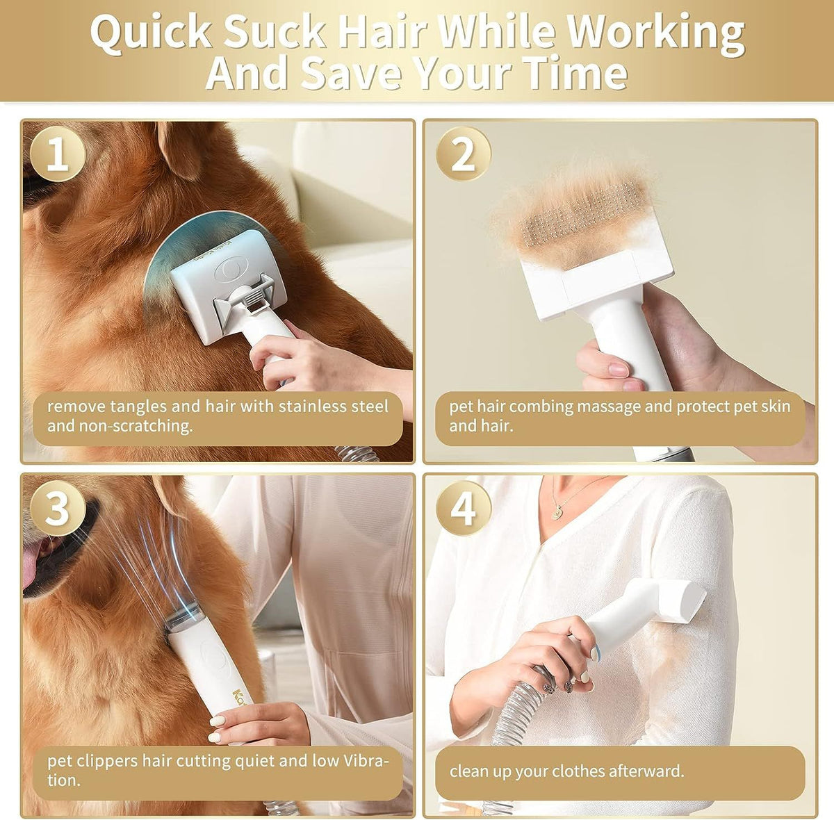 PawPebble 5-in-1 pet grooming system — supplier product photo 3